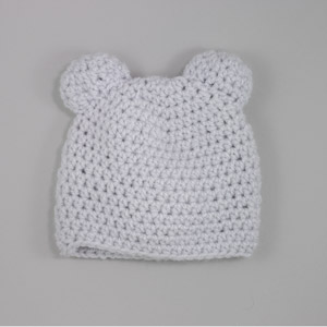 Crochet hat with ears