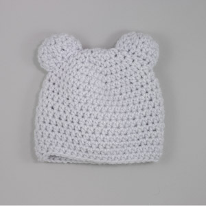 Crochet hat with ears