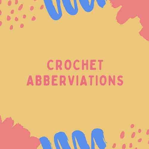 Crochet abbreviations