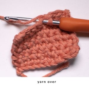 how to yarn over in crochet