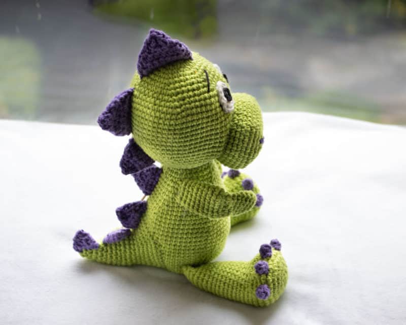 Dino crochet toy