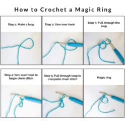 how to crochet a magic circle or ring
