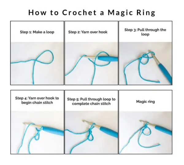 how to crochet a magic circle or ring