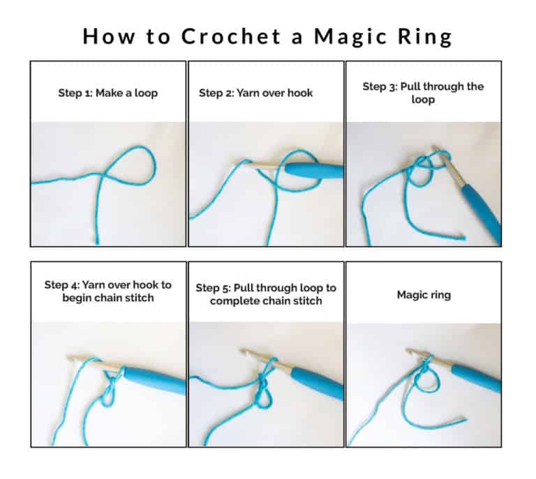how to crochet a magic circle or ring
