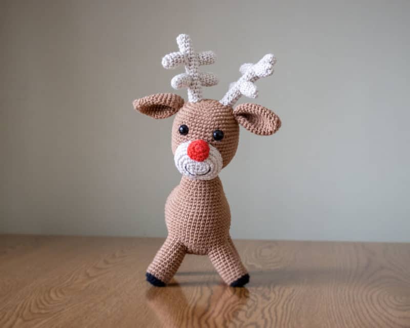 Crochet Reindeer toy for Christmas