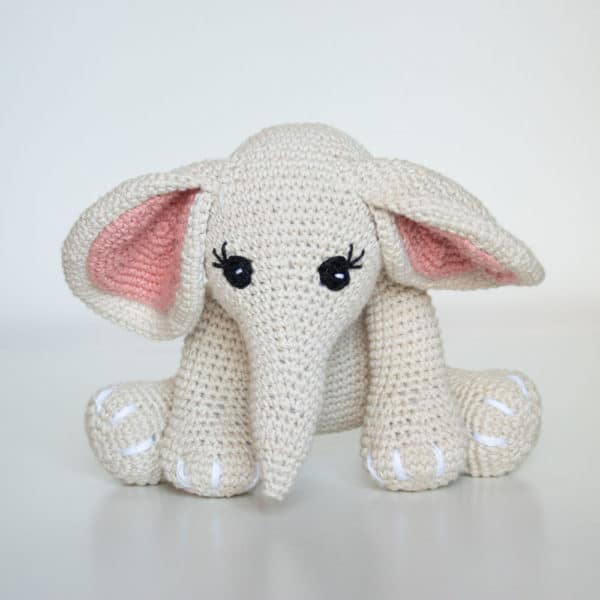 crochet elephant plushie