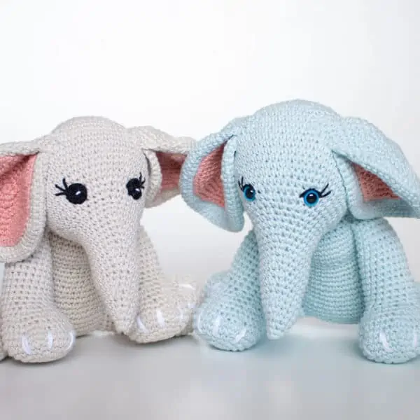 crochet stuffed elephant